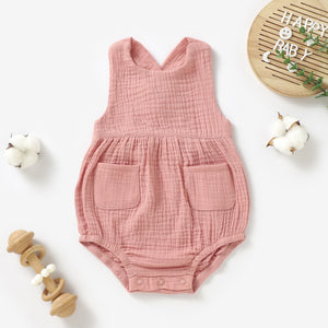 Organic Cotton Muslin Romper