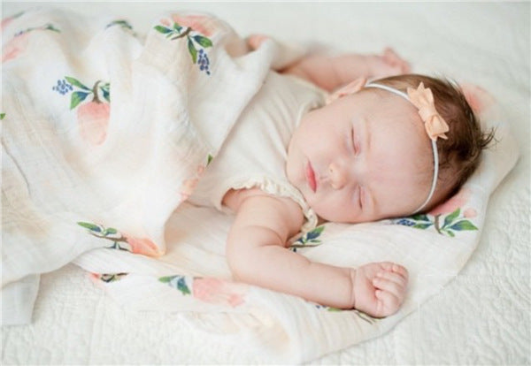 Rose Cotton Muslin Swaddle Blanket